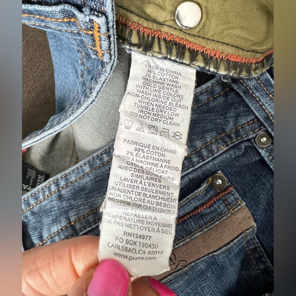 prAna mens Stretch Breathe Jeans - Men's 36W 34L EUC A409 - Picture 11 of 12